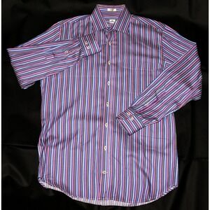 Peter Millar Men's Long‎ Sleeve Button Front Shirt Size Medium